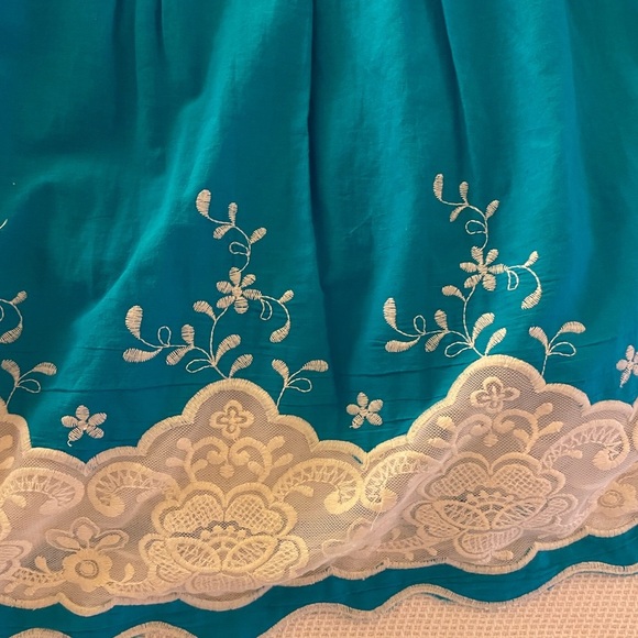 Speechless Turquoise Embroidered Sundress - Picture 3 of 8